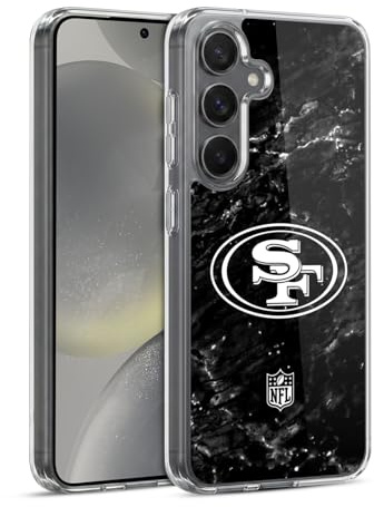 Head Case Designs Offizielle NFL Marmor San Francisco 49ers Artwork Gelhülle [Militärischer Schutzgrad] Kompatibel Mit Samsung Galaxy S24 5G Und Kompatibel Mit MagSafe