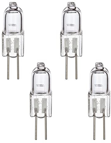 Hudhowks Kitchen Oven Halogen Bulb, 2600K Microwave Oven Replacement Light Bulbs with 4mm Pins, High Temperature Resistant 500°C Halogen Lamps, Night Light Stove Light Bulbs for Home, Office, Bar