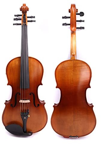 4/4 Violon 5 Cordes De Violon Électrique Violon Complet Érable Épinette En Bois De Vitrine Sans Violon Violon