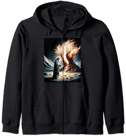 Moïse devant le buisson ardent sur le mont Horeb Sweat à Capuche