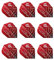 RED DRAGON Professioneller Spieler Jonny Clayton Hardcore Form No. 6 Extra dick - 100 Mikron - Dart Flüge 3 Setz pro Packung (9 Dart Flüge Insgesamt)