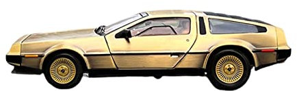 1 18 Für Delorean DMC-12 Zeitmaschine Legierung Modellauto Sammlung Souvenir Display Ornamente Spielzeugfahrzeug Druckgussmodelle Motorfahrzeuge