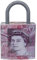 Best House | Metal Money Box | Lock Shape | Piggy Bank | Coin Box | Savings Box for Kids Adult Boys Girls as Gift to Save Birthday Money, Holiday and Christmas Fund - H 25cm x W 16cm x L 6cm (Large)