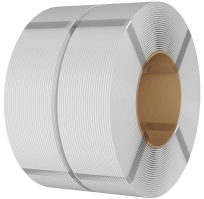eSUN PLA+ Refill Filament 1.75mm, Kaltweiß, 2KG | Refill PLA Plus Spoolless 3D Druck Filament, Maßgenauigkeit +/- 0.03mm, 1 kg pro Spule, 2 Spulen für 3D Drucker