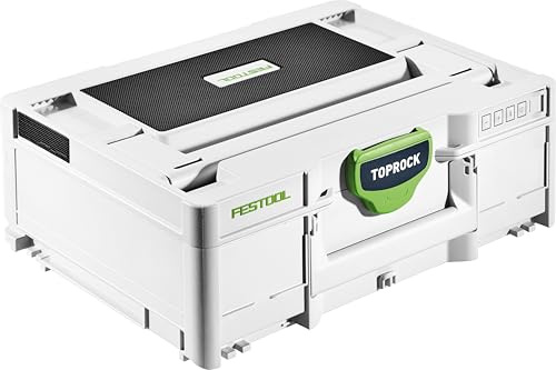 Festool Bluetooth Lautsprecher TOPROCK SYS3 BT20 M 137 | Systainer-Format, 20 W, 4 Neodym-Lautsprecher, Bluetooth 5.0, TWS, Powerbank, USB-C, Akku & Netzbetrieb