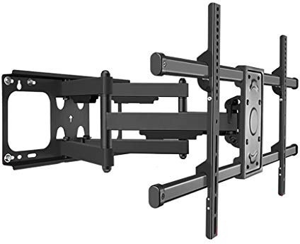 TV Wall Bracket, Full Motion Swivel Tilt TV Wall Mount For 48-90 inch TVs Up To 60kg 800x400mm Black