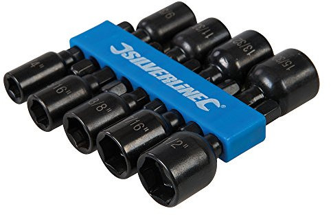 Silverline 793154 Magnetic Nut Driver Set 9pce ¼” – ½”