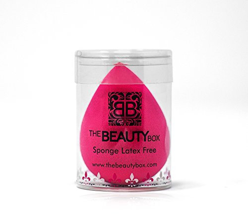 The Beauty Box Éponge de maquillage professionnelle pour estomper, fond de teint impeccable pour liquides, crèmes, poudre, contour et pâtisserie, sans latex, applicateur sans bords