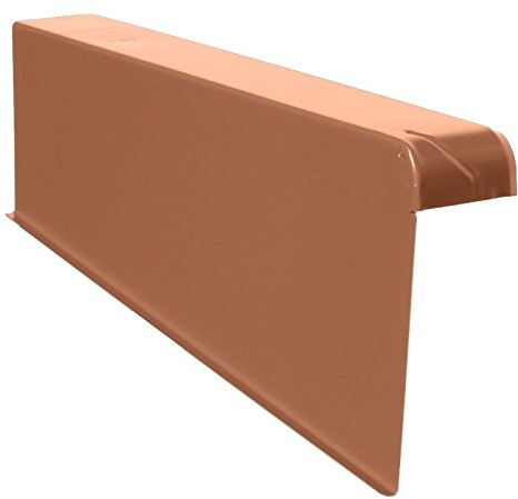 Windschutz-Ortgänge Ortgang Ortgangblech Aluminium 6/16 + Schraube (rechts, B-Braun)