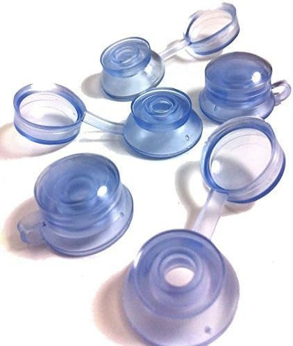 100 Pack, Corrugated Roofing Plastic Screw Cover Caps - Clear Strap Cap