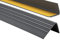 ProfiPVC Perfil de PVC autoadhesivo de borde para escaleras 50mm x 40mm en Forma de L, Tiras antideslizantes para peldaños, Esquina para cantos - Cantonera Protector, 130cm, Antracita
