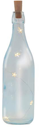 Monsterzeug Flaschenverschluss LED Lichterkette, Flaschenlicht, Korken Lichterkette mit Sternen, Dekoleuchte, Wohnideen, LED warmweiß