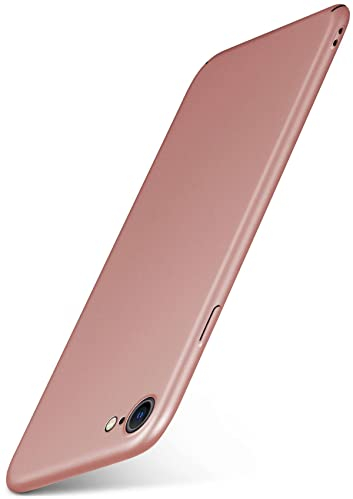 moex Alpha Case für Apple iPhone SE (2020/2022) Hülle Ultra Dünn, Schutzhülle mit erhöhtem Kameraschutz, Slim Cover Hardcase Backcover, Dünnste Handyhülle Minimalistisch, Rosegold