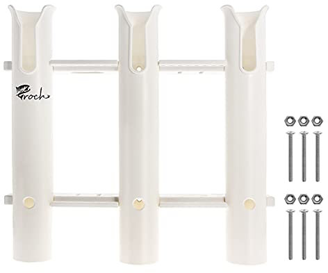 Croch - Supporto per canna da pesca con tubi, installabile sul muro, sulla barca o anche alla valigetta da pesca, per canne da pesca o di altro tipo (205W)