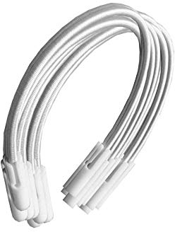 PisciHogar Tensores Gomas elásticas para Lona o cobertor de Invierno de Piscina. Regulables. Pack de: (20 Uds)