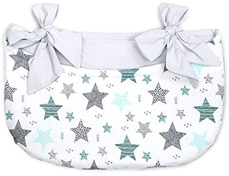 Amilian Betttasche zum Einhängen; Spielzeugtasche; Babybetttasche; Windelntasche; Spielzeughalter; Aufbewahrungstasche; Babybett Organizer für Kiderbett, Laufgitter, Kinderzimmer, Babybett; Design120