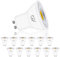 GY Bombilla LED GU10 Spot (38 Grados Ángulo de haz) 6500K Blanco Frío 8W (Eq. 60w) 600LM, Focos No Regulable, Bombillas GU10 LED Pack de 12