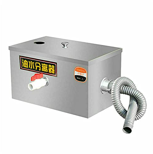 Séparateur de graisse professionnel en acier inoxydable - 33,8 x 9,8 x 9,8 cm.