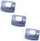 3 Pcs Door Latch Strike Plate D Shaped Striker Keep Plate Stainless Steel Plates for Mortice Door Latch