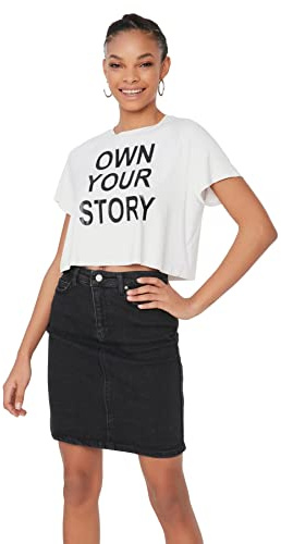 Trendyol Black Basic Mini Jupe en Denim Jupe Femme