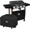 Dellonda 3 Burner Gas BBQ Grill with Piezo Ignition, Built-In Thermometer and Water Resistant Cover, Black/Stainless Steel - DG228