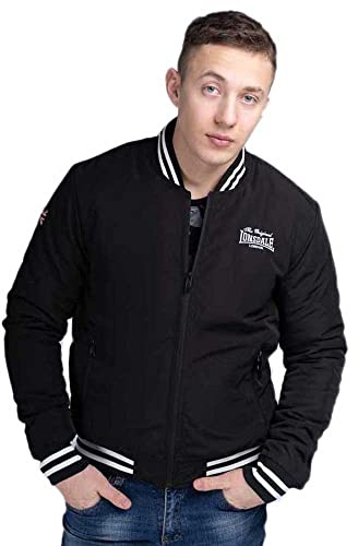 Lonsdale Trusthorpe Jacke Herren Jacket (XXL, Black/Wht)