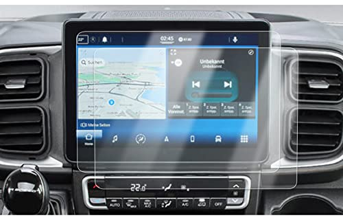 YEE PIN kompatibel mit Fiat Ducato 2021+ Nano-Film 10 Zoll 2 Stücke Navigation Schutzfolie GPS Displayschutzfolie Navi Folie Schutz Kratzfest Auto Zubehör Transparent Mittelkonsole