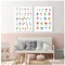 2 Poster Kinder lernen Arabisch Alphabet Dekoration Bilder Kinderzimmer Babyzimmer Verzieren Kunstdrucke Bunte Buchstaben Segeltuch Baby A3 ohne Rahmen