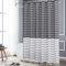 EurCross Tassle Shower Curtain, Mould proof Mildew Resistant Washable Grey Fabric Shower Curtains for Bathroom Décor,Size 180 x 180 cm