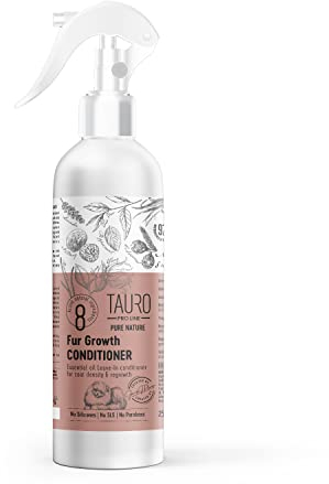Tauro ProLine Pure Nature Promoting Leave-in Hunde und Katzen Natürliches Conditioner-Spray mit ätherischen Ölen für die tägliche Haut- und Fellpflege von Haustieren Stimuliert das Haarwachstum