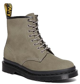 Dr. Martens Unisex 1460 Milled Nubuck Leather Mode-Stiefel, Nubuk Wp Nubuk Gemahlen Grau Nickel, 47 EU