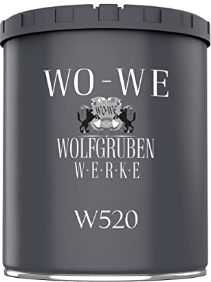 WO-WE Nano Fassadenfarbe W520 Wandfarbe für Außen Mauer Fassade Lichtgrau - 750ml