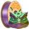 ERYONE Dreifarbiges Seiden PLA Filament 1.75mm,Seidiges Mehrfarbiges PLA-Filament für 3D-Drucker +/- 0,03 mm,Co-Extrusion Seiden PLA Filament 1 kg/Spule, Gold& Grün& Lila
