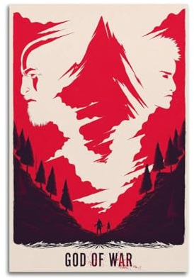 Game God of War-Poster, dekoratives Gemälde, Leinwand, Wandposter und Kunstdruck, modernes Familienschlafzimmer-Dekor-Poster, 20 x 30 cm