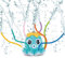 Tosekry Juegos Piscina para Niños, Juegos de Agua para Niños Exterior Aspersor Agua Niños, Piscina Chorros Perro Juguetes de Agua para Niños Juguetes Piscina (Pulpo - Azul)