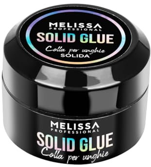 Melissa Colla Adesiva Solida, per Nail Art 3D, Super Forte per Accessori o Strass, Si modella anche a mano, Asciuga in lampada Uv/Led, 5 Gr