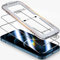 Kuteja [2 Pièces] Verre Trempé pour iPhone 12 Pro Max 6,7 Pouces, [Dépoussiérage Automatique] Une Touche Installation Film Protection Écran, Vitre Protecteur 9H Dureté, Sans Bulles
