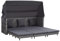 BUKSCYJS Sofas,Gartensofas,Schlafsofas,Gartenmöbel,Ausziehbares 3-Sitzer-Schlafsofa mit Dach Poly Rattan Grau für Hinterhöfe, Terrassen, Pools, Balkone, Veranden oder Gärten