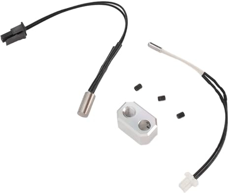 6 teiliges 3D Drucker Zubehör, für Prusa I3 MK4 Nextruder Heizblock, Aluminium Schnellheiz Extruder Thermistorkabel, Heizstab, Druckkopf Heizblock