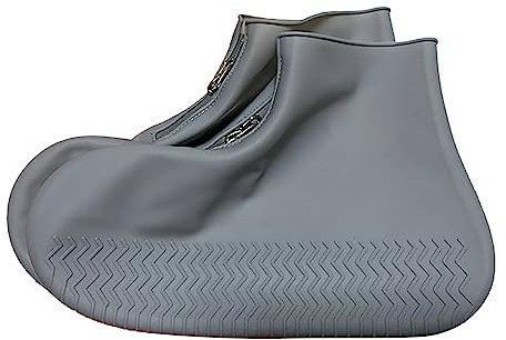 Stivali di gomma da donna, antiscivolo, da pioggia, corti, in gomma, impermeabili, da lavoro, per primavera, taglie 35-45, grigio., 46 EU