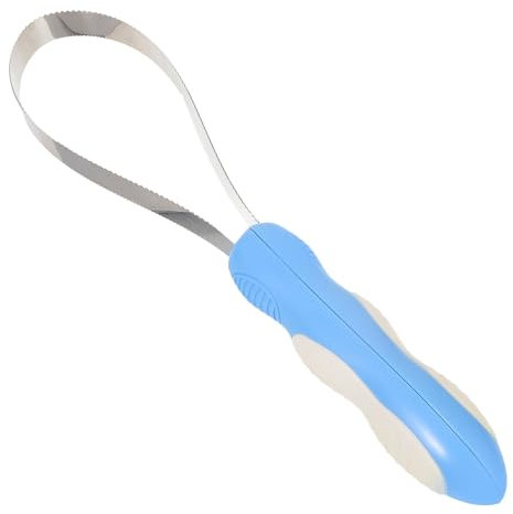 VILLFUL Tierhaarentferner Mit Gezackter Klinge Aus Edelstahl Für Mittelgroße Hunde. Einfache Pferdehaarbürste. Mehrzweck-pflegeschaber.