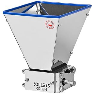 ROLLERS CRUSH Walzenmühle für Malz - Getreidemühle, Malzmühle, Schrotmühle, Malt Mill, Haferquetsche - Bierbrauen Malzmühle, Heimbrauen Malzmühle, Mühle für Brauzwecke für Akkuschrauber geeignet