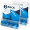Rarapop Lot de 2 porte-brochures A4 en acrylique transparent avec porte-cartes de visite, brochures, brochures, menus, journaux, cartes de visite (A4)