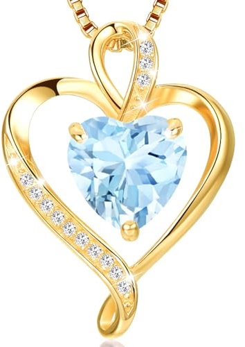 LAVUMO Herzkette 925 Silber Rosegold Gold Damen Halskette - Herz änhänger Silber Kette Damen Schmuck Geschenk für Frau Frauen MaMa Freundin an Geburtstags Weihnachten Valentinstag Hypoallergen Ketten
