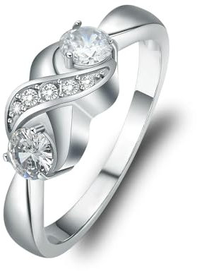 MYPOWER Urnenring für Asche für Frauen, Aschenhalter, Geburtssteinring für die Asche geliebter Menschen, Schmuck (Größe 6–10)-6-FF