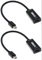 Kyper USKyper-424K 2 Pack 4k Mini DisplayPort to HDMI Adapter Mini DP Compatible for Thunderbolt MacBook Pro, MacBook Air, Mac Mini, Microsoft Surface Pro 3/4 (2, Black)