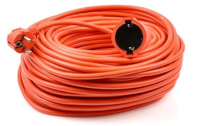 BSD Extensión Eléctrica para Jardín de 50 m con 10 Tomas - Cable H05VV-F de 3x1,5 mm2, IP20 Ideal para Hogar, Taller y Obras