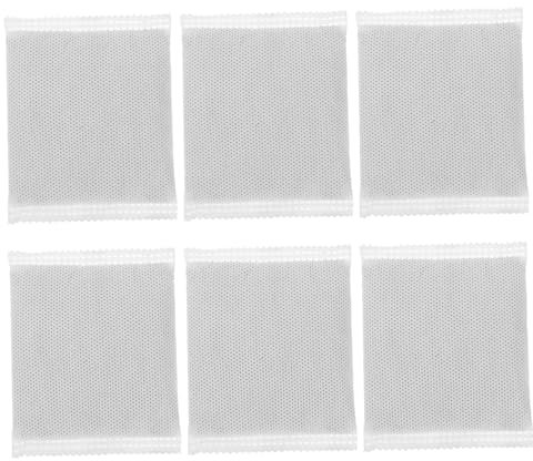Yardwe Boîte De 6 Pièces Filtres en Carbone pour Litière Recharges De Filtres à Charbon Activés Naturelles Charbon De Bois pour Litière pour Chats Charbon De Bambou Blanche