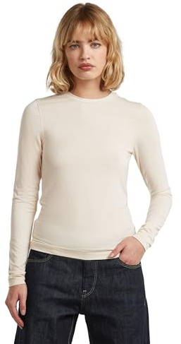 G-Star Damen Crew Slim T Ls Wmn T-Shirt