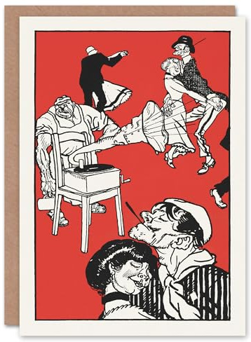Artery8 Moriz Jung Art Card Apachen Dancers Apachentanze Painting